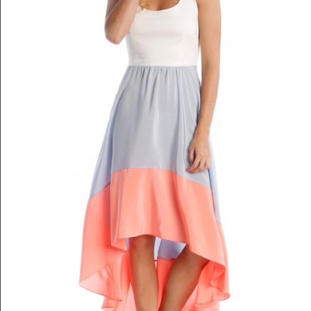 Hutch Hi-Low Silk Combo Dress